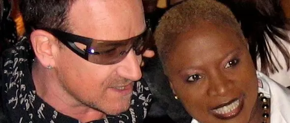 Анджелик Киджо и Боно (U2) в подкрепа на Африка