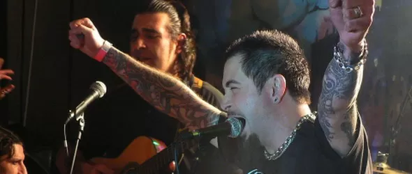 Дъ Помориънс съпорт на Mану Чао в зала Фестивална