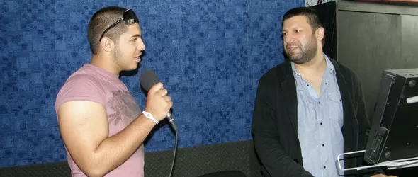 Тони Стораро и синът му Фики при Иван и Андрей