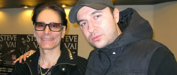 Стив Вай събесeдник на Васко Катинчаров