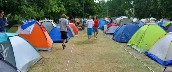 Къмпингът на Exit - в близост до спортния център Войводина