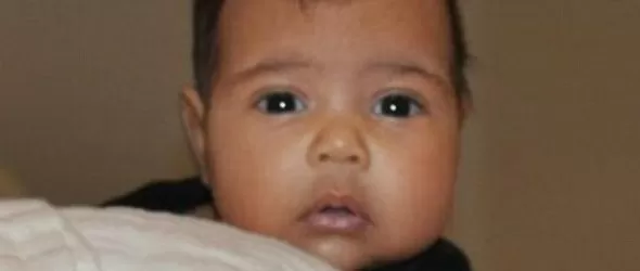 Кание Уест показа малката Норт