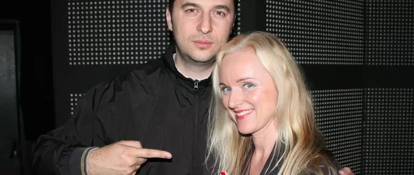 Liv Kristine (Leaves Eyes) в прегръдка с Васко Катинчаров