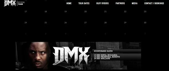 Пренасрочиха концерта на DMX за следващия месец