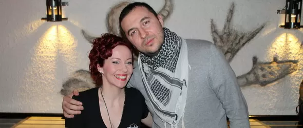 Васко Катинчаров в компанията на Anneke van Giersbergen