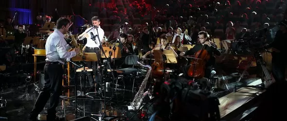 Теодосий Спасов с полски джазмени на София Джаз Пик 2014