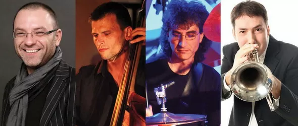 Арт скици на Ангел Заберски квартет в афиша на Sofia Jazz Peak