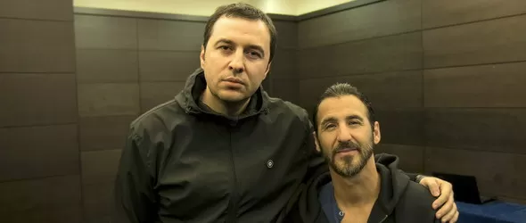 Sully Erna (Godsmack) и Udo в едър план по Фрактура