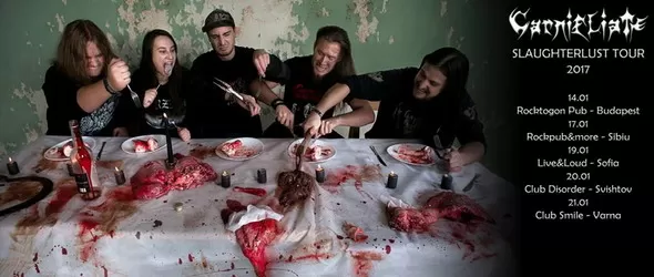 Словенската дет метъл група Carnifliate с три концерта в България