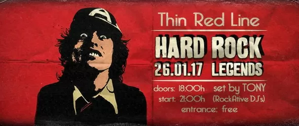 Хард рок, ню уейв и алтърнатив вечери в Тънка червена линия
