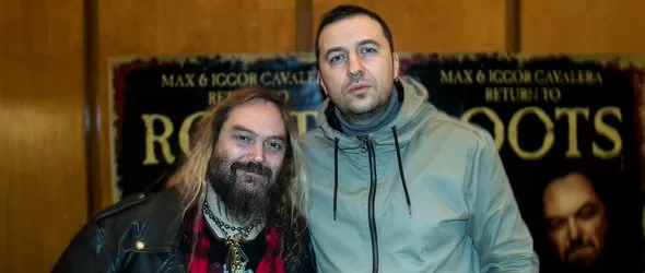 Max Cavalera и Steve Digiorgio фронтално по Фрактура