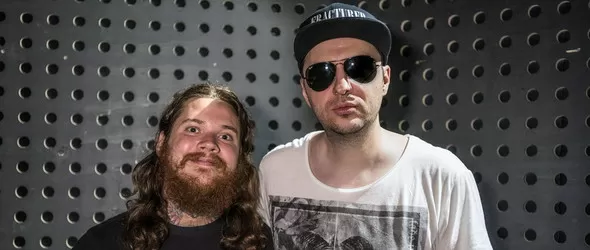 Kai Hansen и Mike Hranica пред Васко Катинчаров