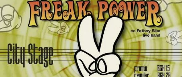 Групата на Фетбой Слим Freak Power в клуб City Stage