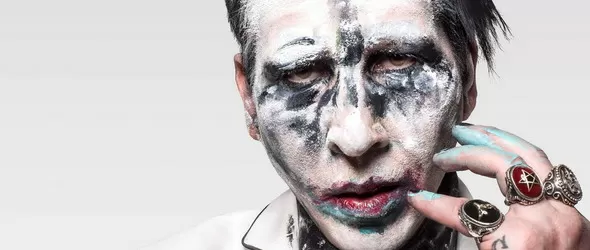 Marilyn Manson и Attila Csihar в едър план по Фрактура