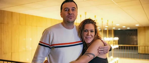 Beth Hart и Vorph (Samael) пред камерата на Фрактура