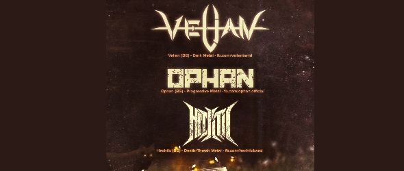 Velian, Ophan и Hecktic с три съвместни концерта в страната