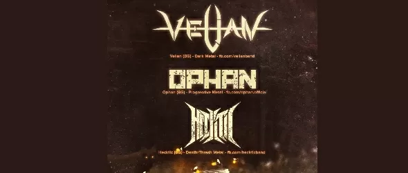 Velian, Ophan и Hecktic с три съвместни концерта в страната