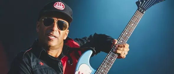 Китарният аксмен Tom Morello (RATM) пред Васко Катинчаров