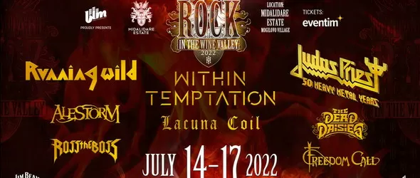 Midalidare Rock In The Wine Valley се отлага за 2022 година