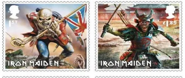 Iron Maiden със собствени пощенски марки