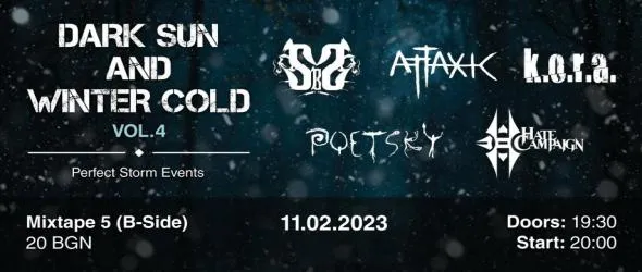 Dark Sun And Winter Cold Vol.4: финален лайн-ъп