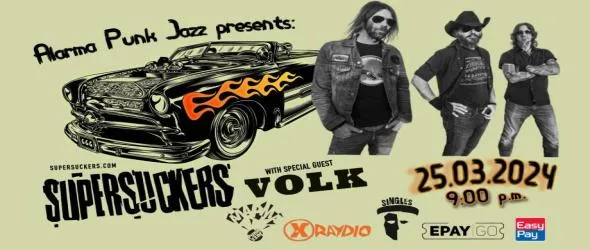 Легендарното рок-ен-рол трио Supersuckers в Пловдив и София по покана на "Аларма Пънк Джаз"