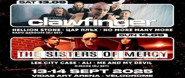 Rebel Rebel V вече с програмата по дни – Clawfinger, The Sisters Of Mercy и шест български банди