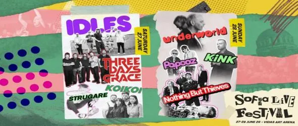 Nothing But Thieves се присъединяват към Idles, Underworld и Three Days Grace в афиша на Sofia Live Festival 2026