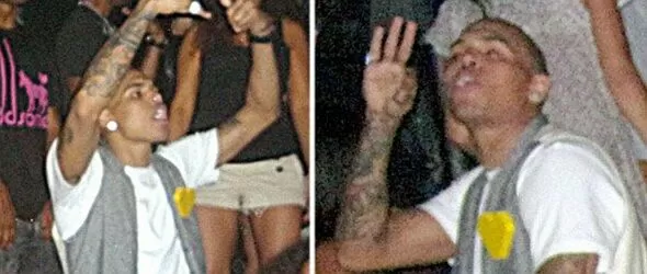 Крис Браун купонясва цяла нощ след присъдата си