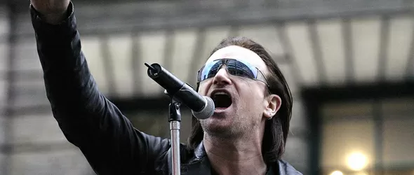 Боно (U2) се потроши!