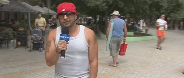 Мишо Шамара репортерства за Нова ТВ от Варна