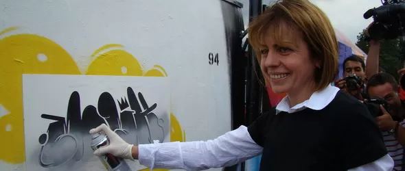 Йорданка Фандъкова официален гост на осмия Монтана графити фест