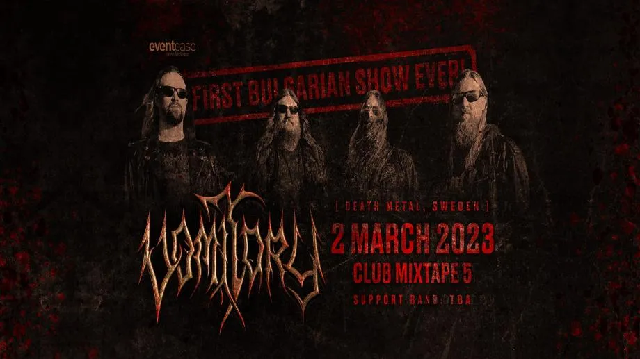 Легендарната шведска дет метъл група Vomitory с първи концерт в България. Terrorize Brutalize Sodomize