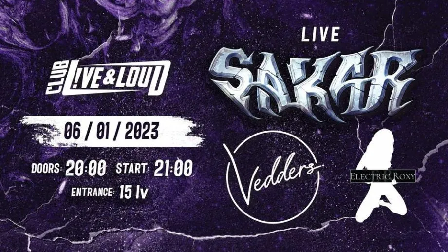 Съвместен концерт на Vedders, Electric Roxy и Sakar в клуб Live & Loud на Богоявление