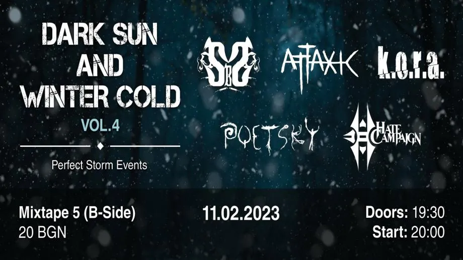 Dark Sun And Winter Cold Vol.4: финален лайн-ъп