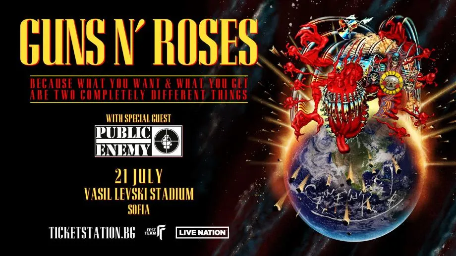 Дни до концерта на Guns N’ Roses на стадион "Васил Левски". Всичко важно, което трябва да знаете за максимално рок изживяване