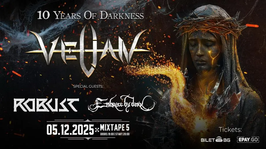 Velian на 10. Родните дарк метъл авангардисти празнуват със специалния концерт 10 Years Of Darkness
