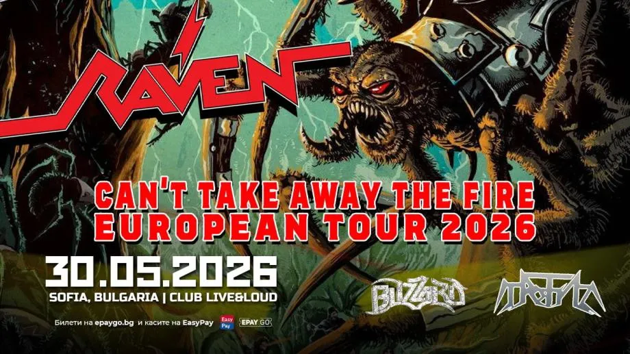 Култовите британци Raven с дългоочакван първи концерт в България, гърците Blizzard и родните Trotyl ще ударят преди гостите